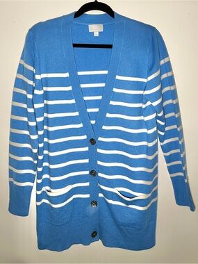 Pure Collection Women's Cashmere Boyfriend
 Cardigan Sweater